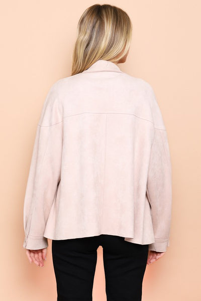 Faux Suede Shacket